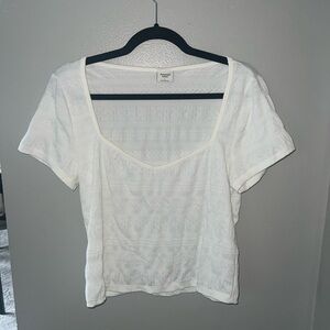 Abercrombie & Fitch White Short Sleeve Top